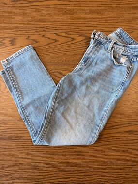 Old Navy Light Blue Power Slim Straight High-Rise Jeans